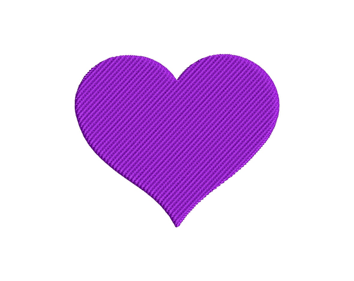 Heart Embroidery Design File Machine Embroidery Small and Etsy