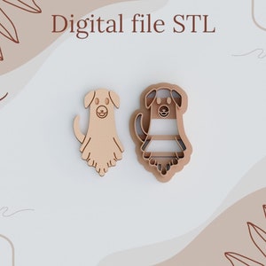 May include: Two digital STL files for 3D printing. The files are for a ghost dog with a striped shirt and a plain ghost dog.