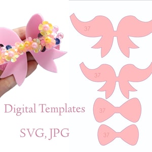 デジタル ボウ テンプレート SVG、JPG 形式 N-37