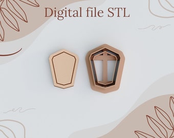 STL Digital Files for Polymer Clay Cutters 3D Printable Cookie Cutters DIY Craft Tools Instant Download Earrings Geometric Basic clay cutter