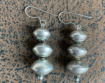 NOT PLATED or Plastic 7 Styles of Sterling Silver Navajo Pearls to Choose FromBeautiful Sterling Ball Bead NecklacesVintage