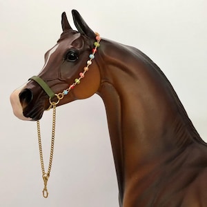 Sage Beaded Arabian Halter