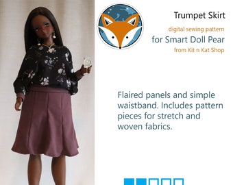 Digital Pattern for Smartdoll Pear - Trumpet Skirt