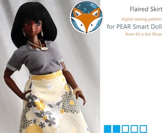 Digital Pattern for Smartdoll Pear - Flaired Skirt
