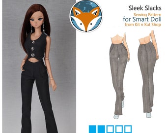 Digital Pattern for Smart Doll Sleek Slacks