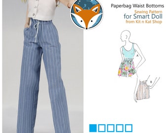 Pattern for Smart Doll Paper Bag Waist Bottoms
