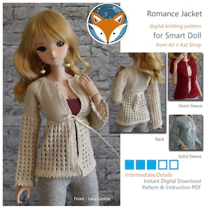Pattern for Smart Doll - Romantic Knitted Lace Jacket