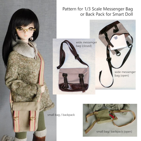 Pattern for Smart Doll Cross Body Messenger Bag