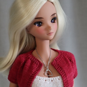 Magnetic Clasp Necklace for Vinyl BJDs - Cursive Heart