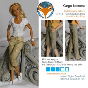 Digitaler Schnitt für 11.5-12 inch Fashion Dolls