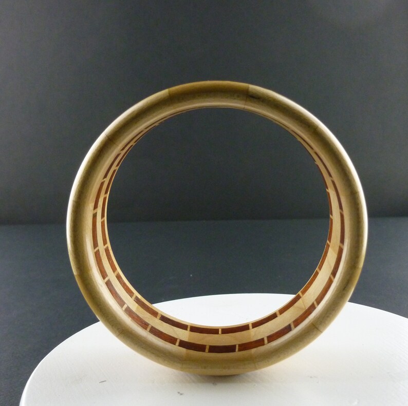 Segmented Wooden Bangle Size 9