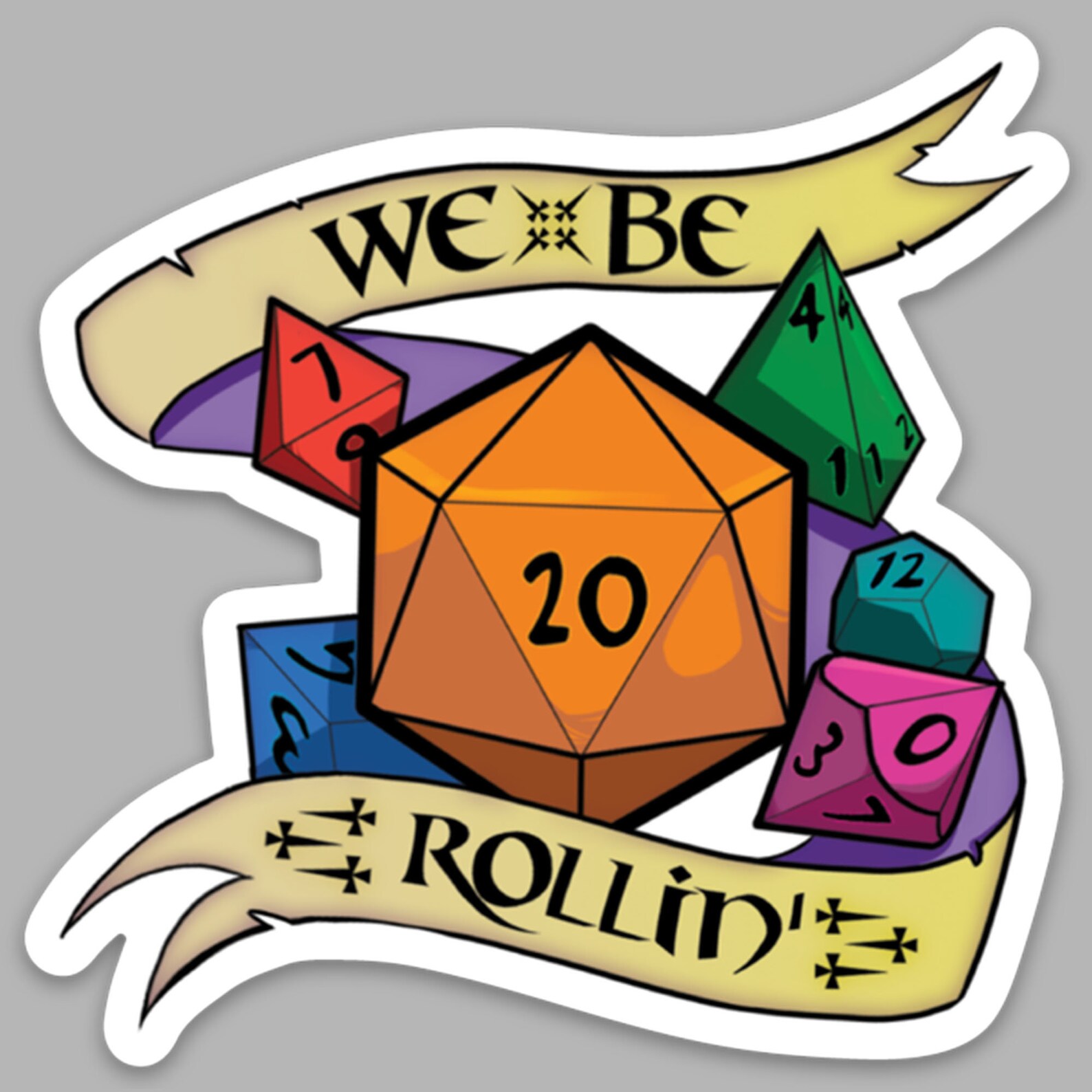 Dungeons and Dragons Stickers Free Print with Sticker Set | Etsy