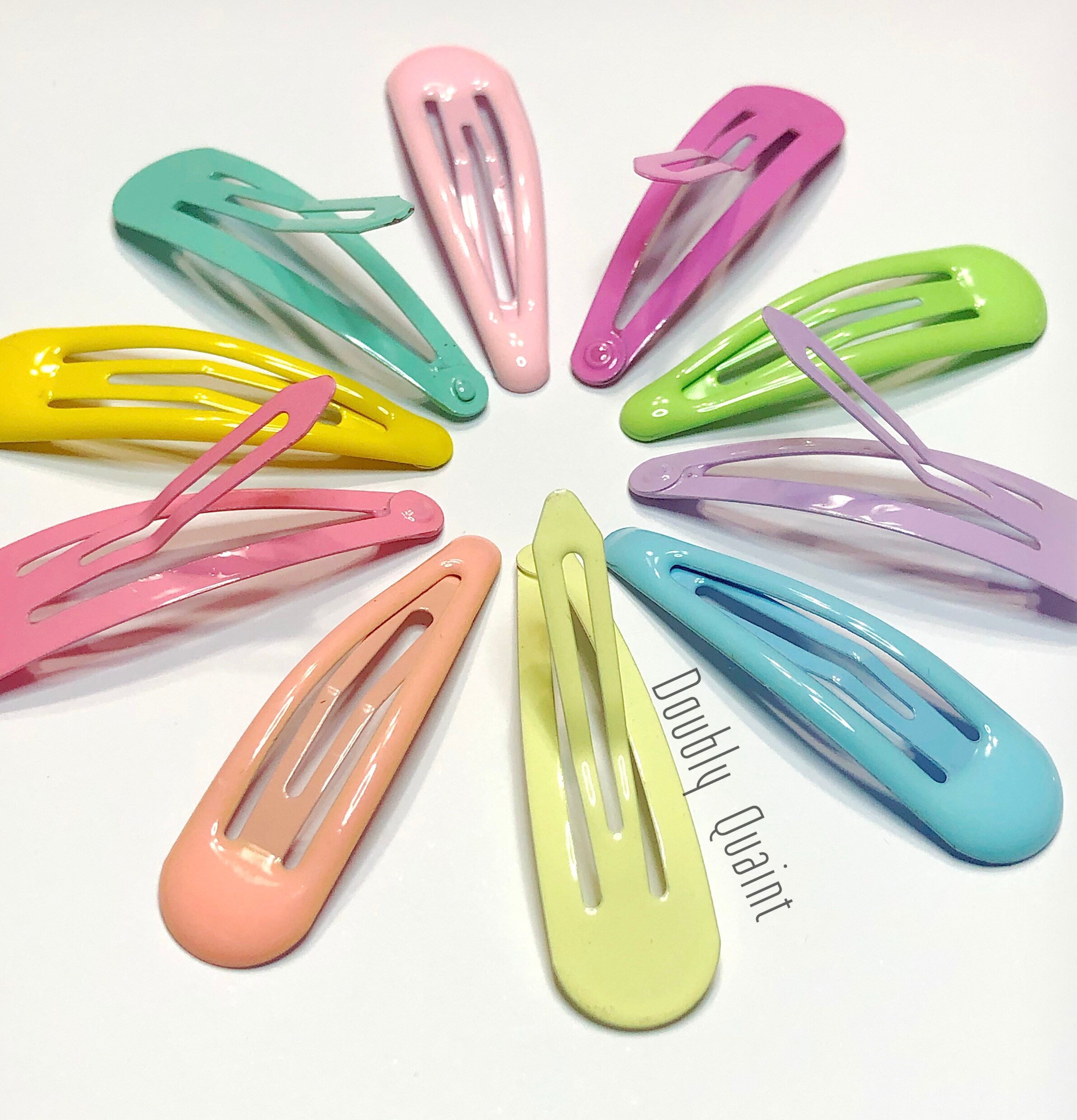 Hair Snap Snap Clips Barrette Pastel Hair Clips Toddler Etsy