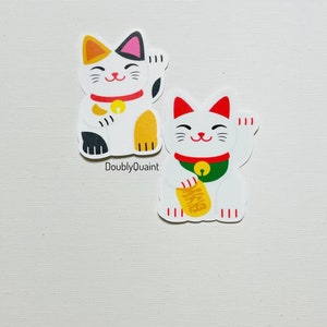 Japanese Lucky cat, cat sticker, lucky cat sticker, Japanese cat, asian cat, lucky sticker, cute sticker, Japan sticker, kawaii sticker