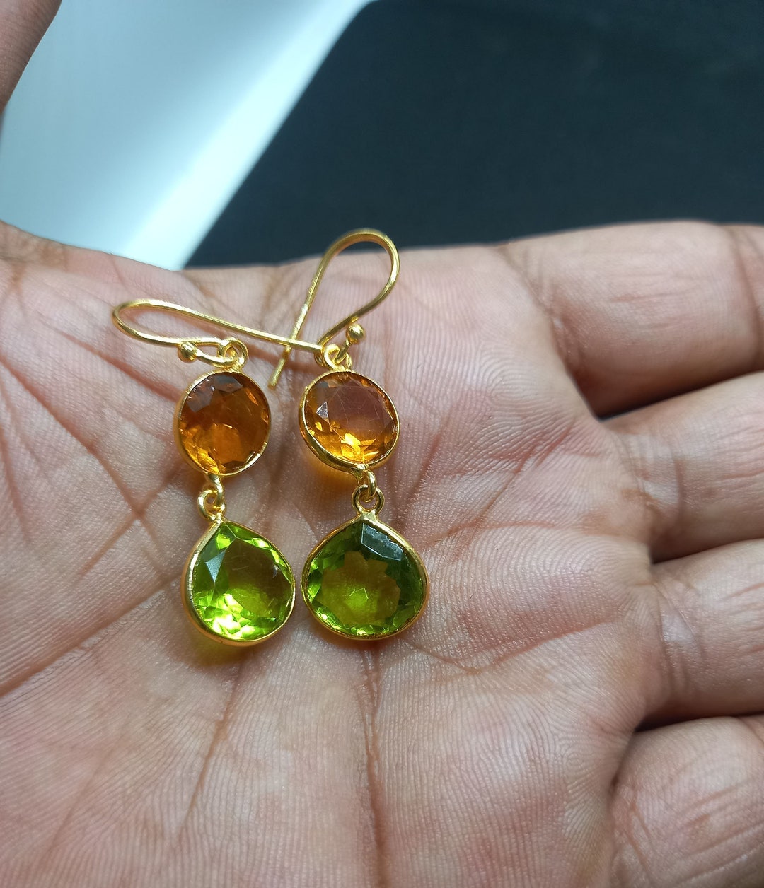 Multi color earrings 4 sets main image 1