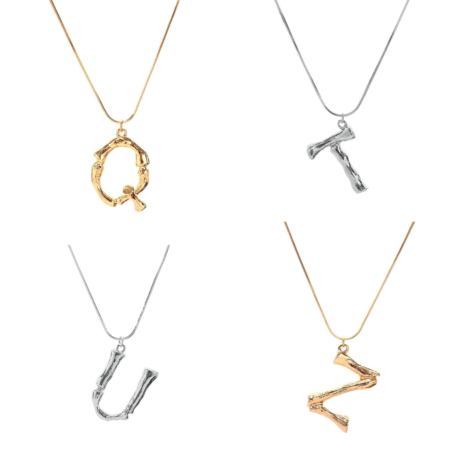 Large Alphabet Necklace Initial Necklace Big Letter ...