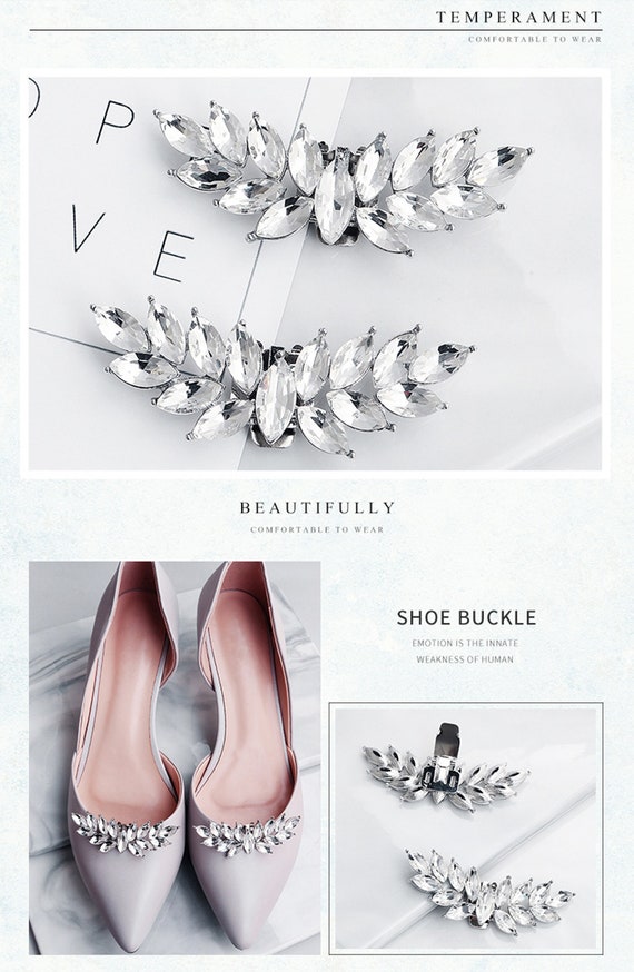Bridal Shoe Clips Accessories Decorative Shoe Clips Rhinestone Shoe Clips