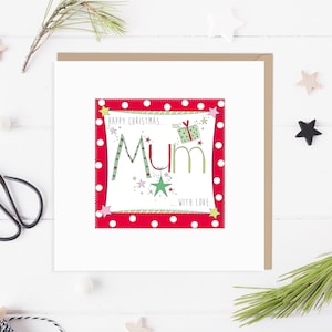 Handgemachte Weihnachts-Mama-Karte
