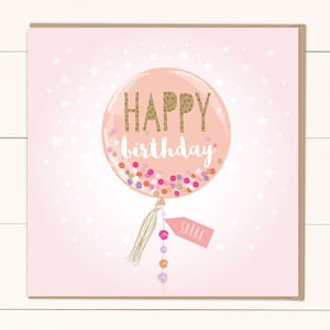 Personalisierte alles Gute zum Geburtstag Ballon Karte