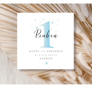 Personalised any Age Card, 1st, 2nd, 3rd, 4th, 5th, 6th, 7th, 8th, 9th
