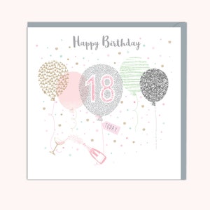Karte zum 18.Geburtstag, personalisierbar
