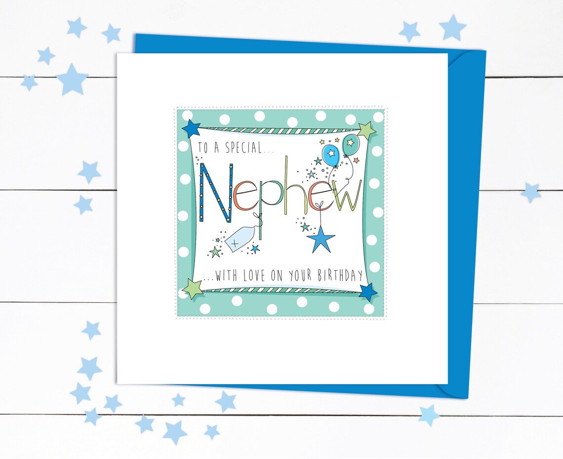 Hanson Geburtstagskarte Für Neffen – Klassisches Design
