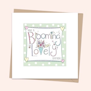 Tarjeta de cumpleaños personalizada, hermosa y hecha a mano