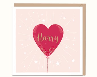 Personalised Valentines Card