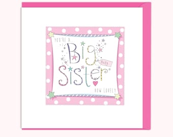 A Special New Big Sister/ Printable Note Card/ DIY Gift Card - Etsy