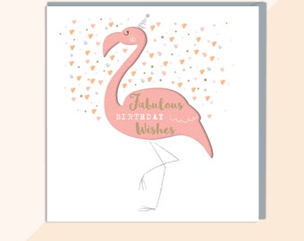 Flamingo Birthday Card