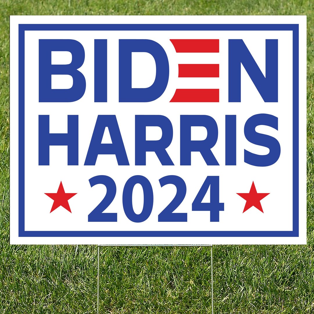 Biden Harris Yard Sign for 2024 Etsy