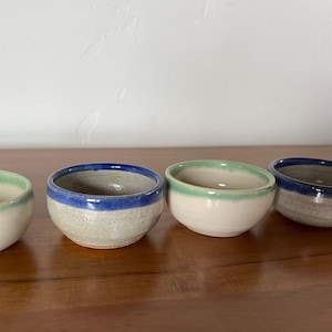 Set of Four Artisan Sake | Tequila | Mezcal Cups | Handcrafted and Hand painted | The Proper Traditional Vessel | Set contains 4 cups