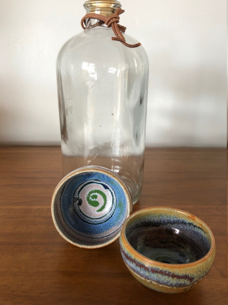 Artisan Mezcal Cups Handcrafted and Hand painted Clay | Etsy