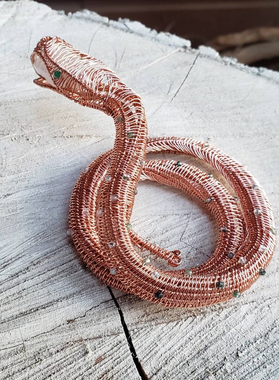 Copper Wire Snake Sculpture OOAK Copper Wire Art. Snake Totem - Etsy Copper Wire Snake Sculpture OOAK Copper Wire Art. Snake Totem - Etsy