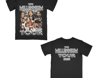 2025 Millennium Tour tshirts | millennium concert merch | Millennium 2025 tour |  concert tshirt  | gifts for Millennium fans, lace up