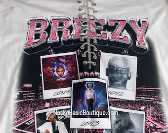 Chris brown tshirts | chris brown concert merch | chris brown 2025 tour | chris brown Breezy Bowl XX | gifts for Chris brown fans, lace up
