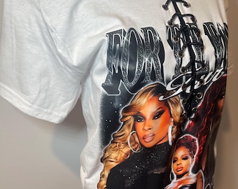 Mary J Blige Tour T-Shirt, Customized Fan Tee, Unisex Cotton