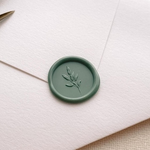 3D Mini Leaf Wax Seal Stamp, Botanical Wax Seal, Wax Seal for Wedding Invitations, Envelope Wax Stamp, Sealing Wax Stamp