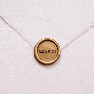 Mini Merci Wachs Siegel Stempel, süßes Wachs Siegel für Dankes-Karten, Umschlag Wachs Stempel, Geschenk für Sie