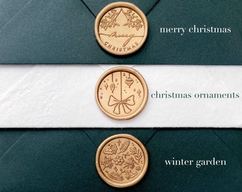 Christmas Wax Seal Stamp, Wax Seal for Christmas Cards, Christmas Wax Seals, Christmas Envelope Seals, Christmas Wax Stamp