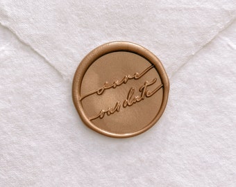 Save Our Date Wax Stamp, Save the Date Invitations Wax Seal Stamp, Envelope Sealing Stamp