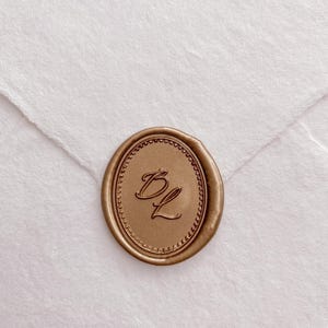 Custom Wax Seal Stamp, Personalized Wax Seal for Wedding Invitations, Custom Logo Wax Stamp, Monogram Initials Oval Wax Seal
