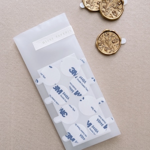 3M self adhesive wax seal backing for wax seals in clear packaging and round floral wax seal stickers