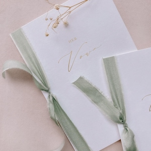 Gold Foil Vow Books Set of 2, His and Her Vow Books, Personalized Vow Books, Vow Booklets, Wedding Vow Books, Bridal Shower Gift