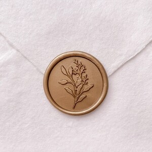 Cachet de cire pour bouquet d'eucalyptus, Cachet de cire de feuille botanique, Cachet de cire pour faire-part de mariage, Cachet de cire pour enveloppe, Cachet de cire à cacheter