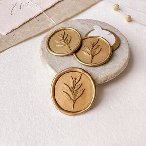 Pegatinas de sellos de lacre, sellos de lacre con hojas botánicas, sellos de lacre para bodas prefabricados, sellos de lacre autoadhesivos para invitaciones de boda