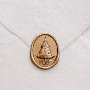 3D Weihnachtsbaum Wachs Siegel Stempel, festliches Wachs Siegel für Weihnachtskarten, Weihnachtsgeschenk Verpackung Dekoration, Weihnachts Umschlag Stempel