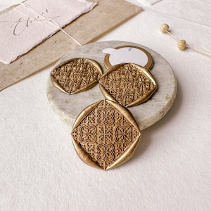 Pegatinas de sellos de lacre, sellos de lacre cuadrados con patrones únicos, sellos de lacre para bodas prefabricados, sellos de lacre autoadhesivos para invitaciones de boda
