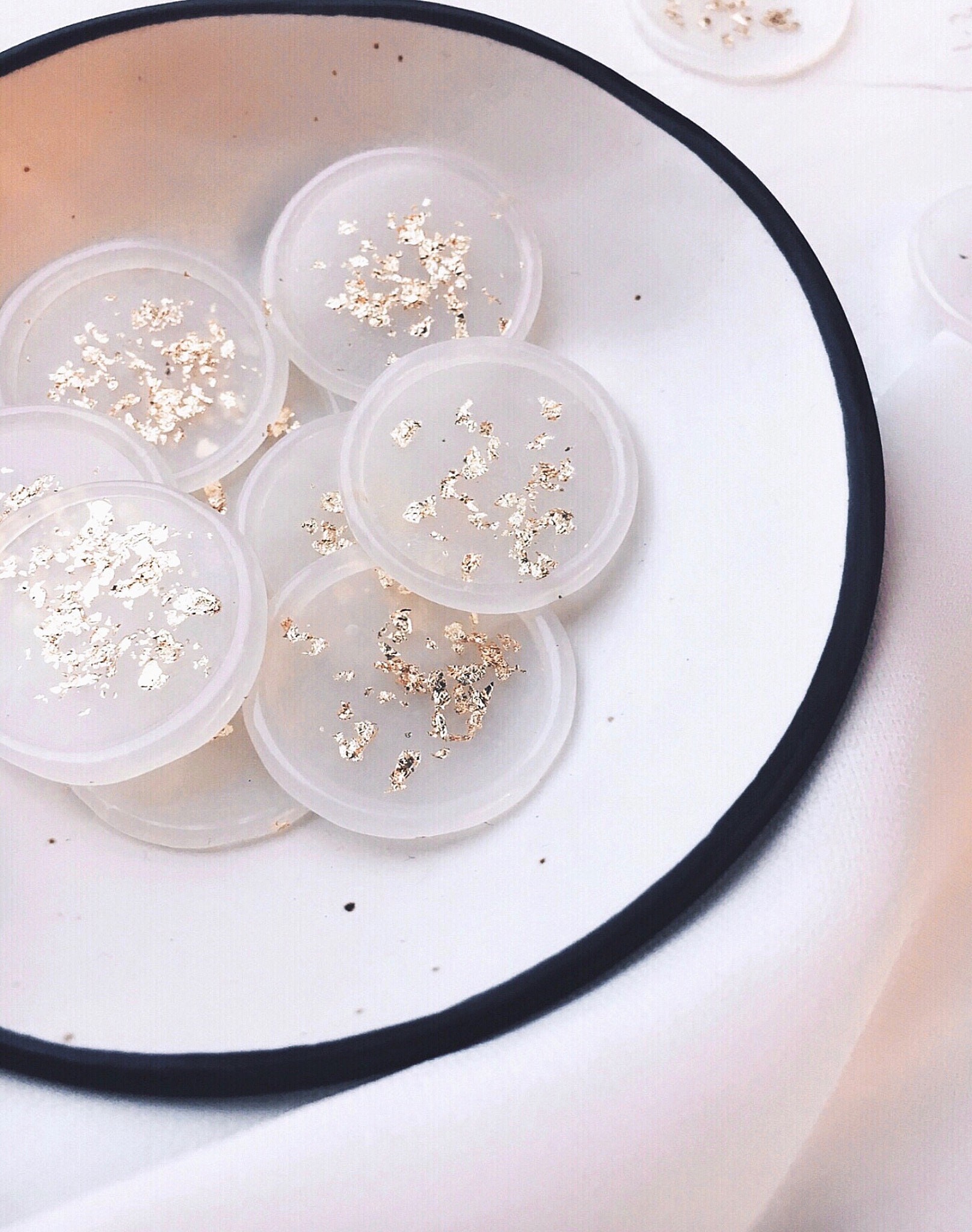 Vellum Gold Leaf Wax Seals Stickers Clear Self Adhesive Wax Etsy