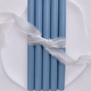 Cera de lacre azul francesa para carimbo de cera, bastões de cera, cera de lacre para pistola de cola, cera de lacre azul